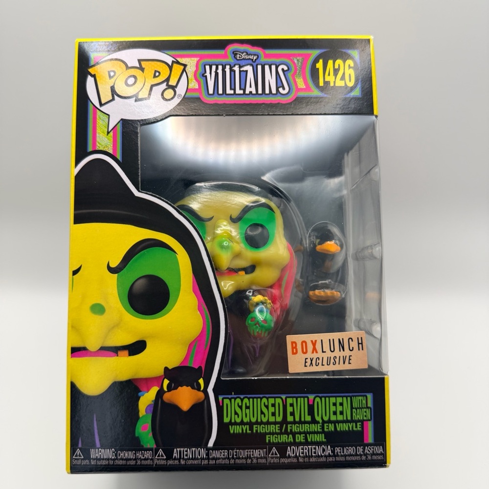 Funko Pop Disney Villains 1426 Disguised Evil Queen Black Light